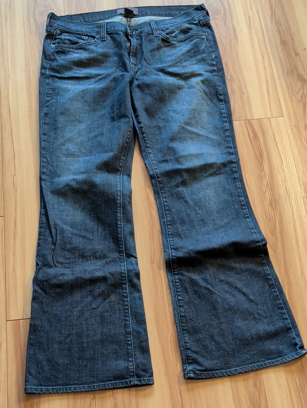 Women's Dark Blue Flare Jeans
